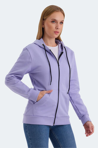 Slazenger KATYA Women's Sweatshirt Lilac - Thumbnail