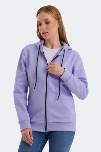 Slazenger KATYA Women's Sweatshirt Lilac - Thumbnail