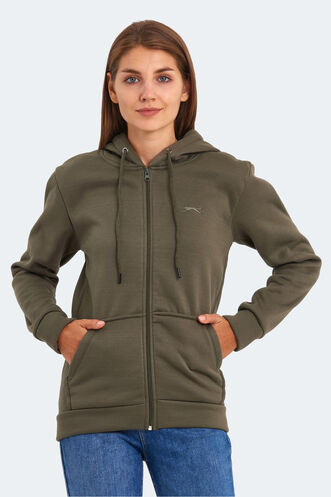 Slazenger KATYA Women's Sweatshirt Khaki - Thumbnail