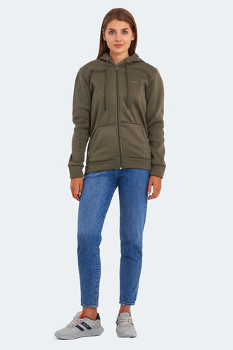 Slazenger KATYA Women's Sweatshirt Khaki - Thumbnail