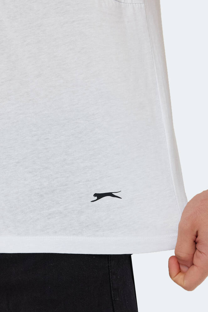 Slazenger KAURI Erkek Kısa Kollu T-Shirt Beyaz