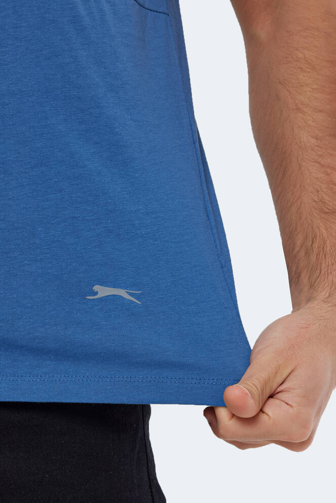 Slazenger KAURI Erkek Kısa Kollu T-Shirt Indigo