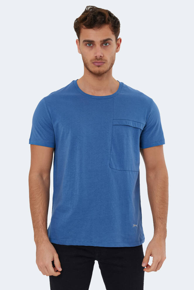 Slazenger KAURI Erkek Kısa Kollu T-Shirt Indigo