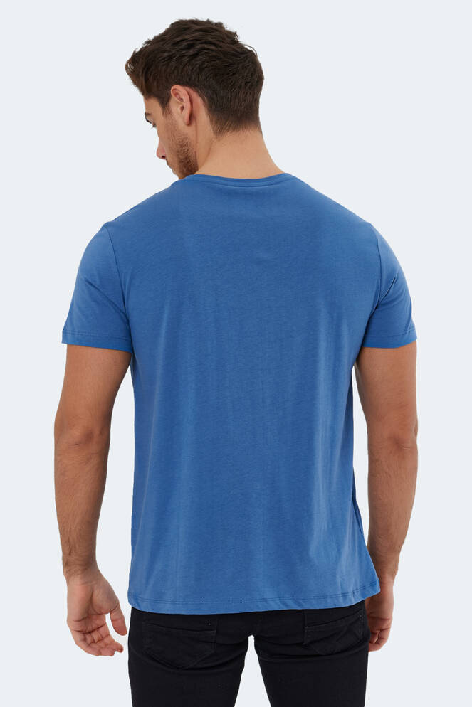 Slazenger KAURI Erkek Kısa Kollu T-Shirt Indigo