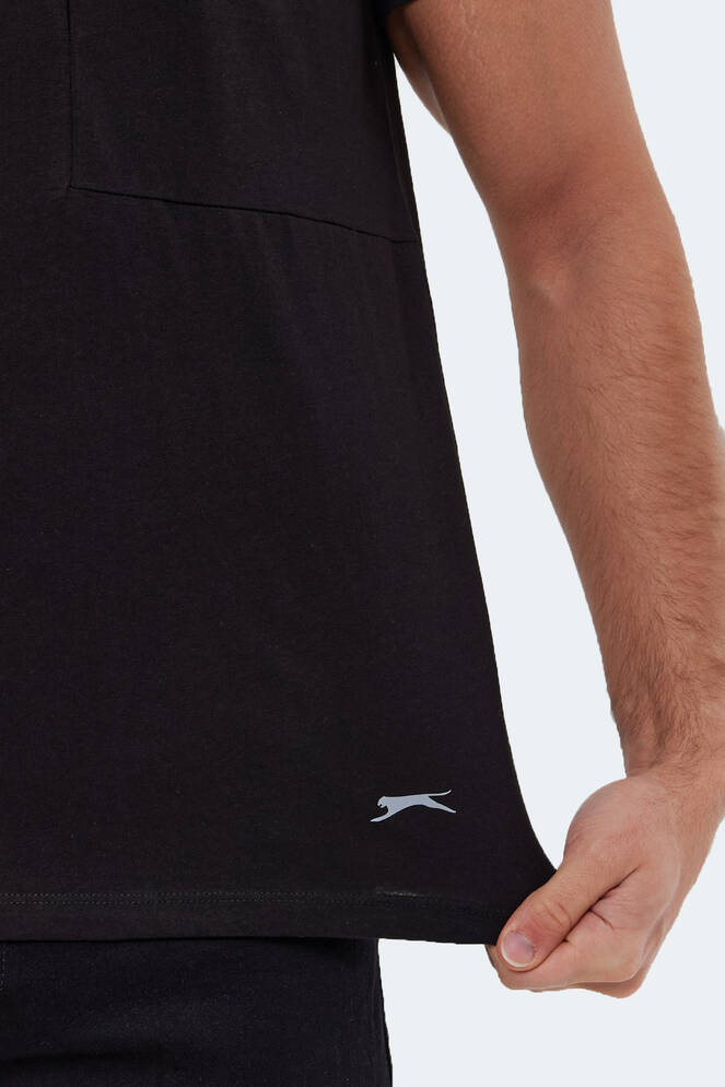 Slazenger KAURI Erkek Kısa Kollu T-Shirt Siyah