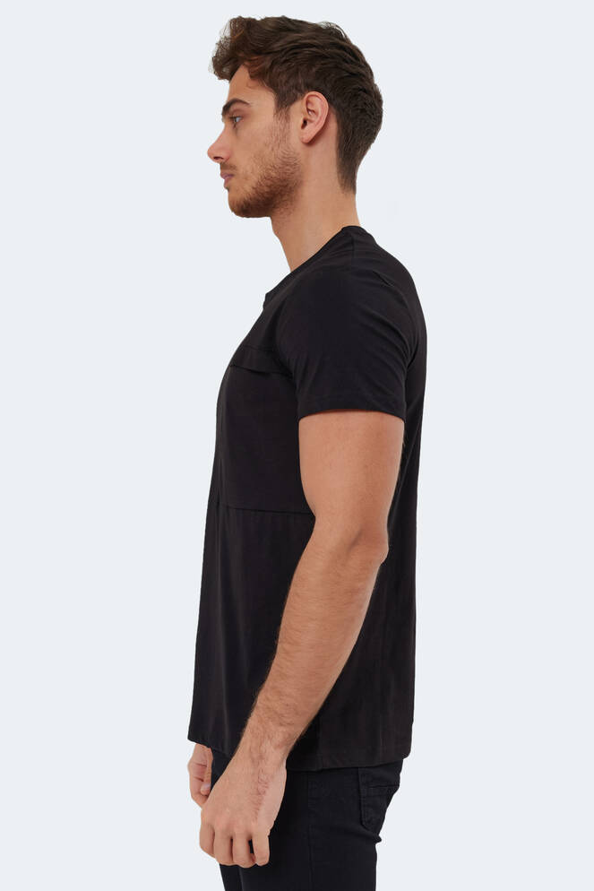 Slazenger KAURI Erkek Kısa Kollu T-Shirt Siyah