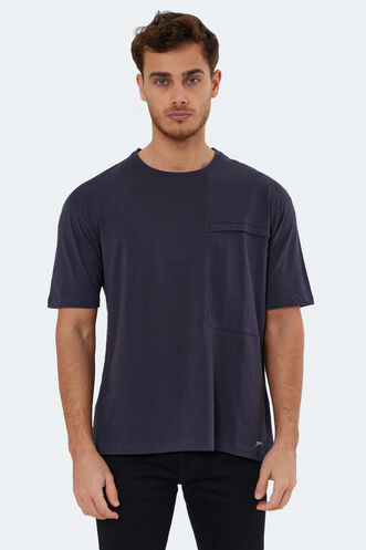 Slazenger KAURI Men's Short Sleeve T-Shirt Anthracite - Thumbnail