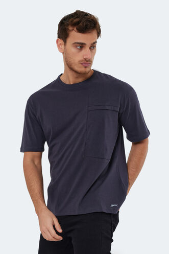 Slazenger KAURI Men's Short Sleeve T-Shirt Anthracite - Thumbnail