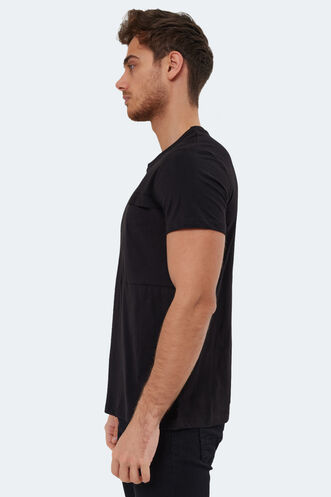 Slazenger KAURI Men's Short Sleeve T-Shirt Black - Thumbnail