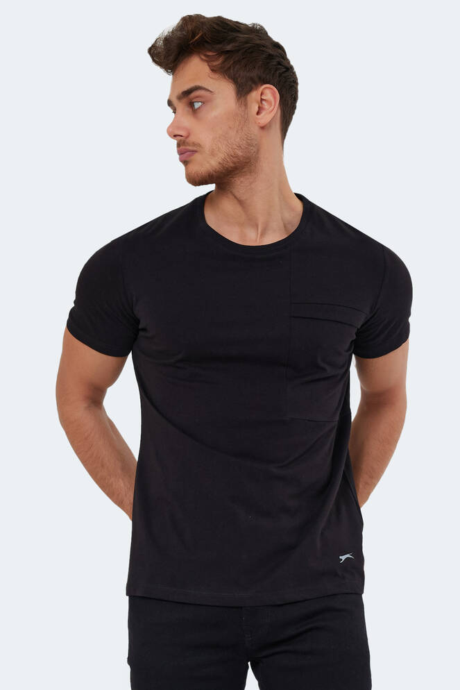 Slazenger KAURI Men's Short Sleeve T-Shirt Black