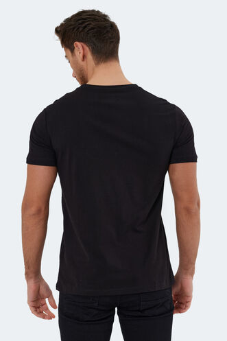 Slazenger KAURI Men's Short Sleeve T-Shirt Black - Thumbnail