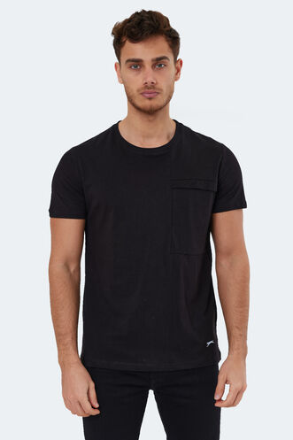 Slazenger KAURI Men's Short Sleeve T-Shirt Black - Thumbnail