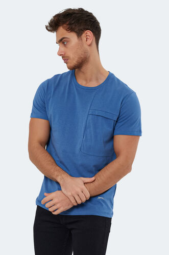 Slazenger KAURI Men's Short Sleeve T-Shirt Indigo - Thumbnail