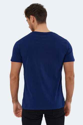 Slazenger KAURI Men's Short Sleeve T-Shirt Navy - Thumbnail