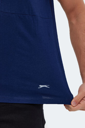 Slazenger KAURI Men's Short Sleeve T-Shirt Navy - Thumbnail