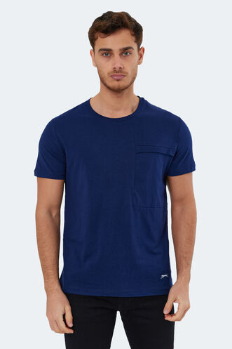 Slazenger KAURI Men's Short Sleeve T-Shirt Navy - Thumbnail