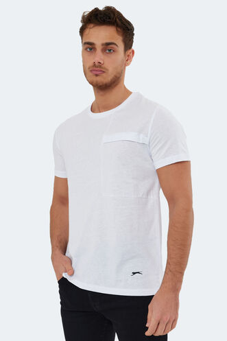 Slazenger KAURI Men's Short Sleeve T-Shirt White - Thumbnail