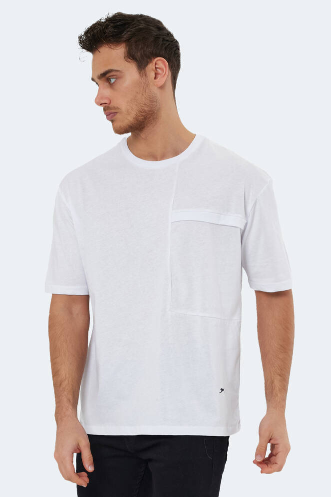 Slazenger KAURI OVER Erkek Kısa Kollu T-Shirt Beyaz