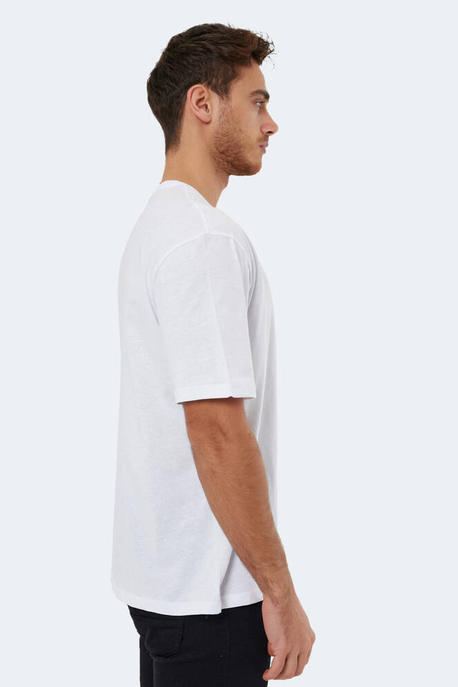 Slazenger KAURI OVER Erkek Kısa Kollu T-Shirt Beyaz