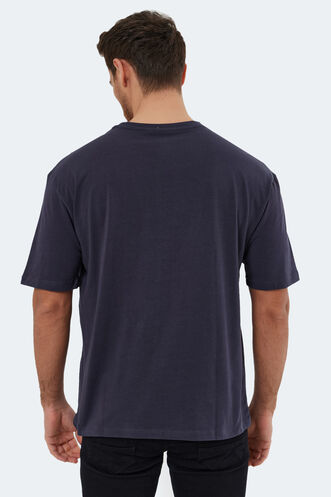 Slazenger KAURI OVER Men's Short Sleeve T-Shirt Anthracite - Thumbnail