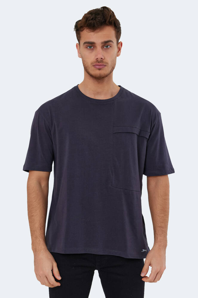 Slazenger KAURI OVER Men's Short Sleeve T-Shirt Anthracite