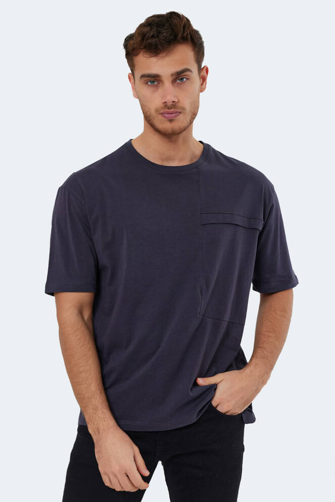 Slazenger KAURI OVER Men's Short Sleeve T-Shirt Anthracite