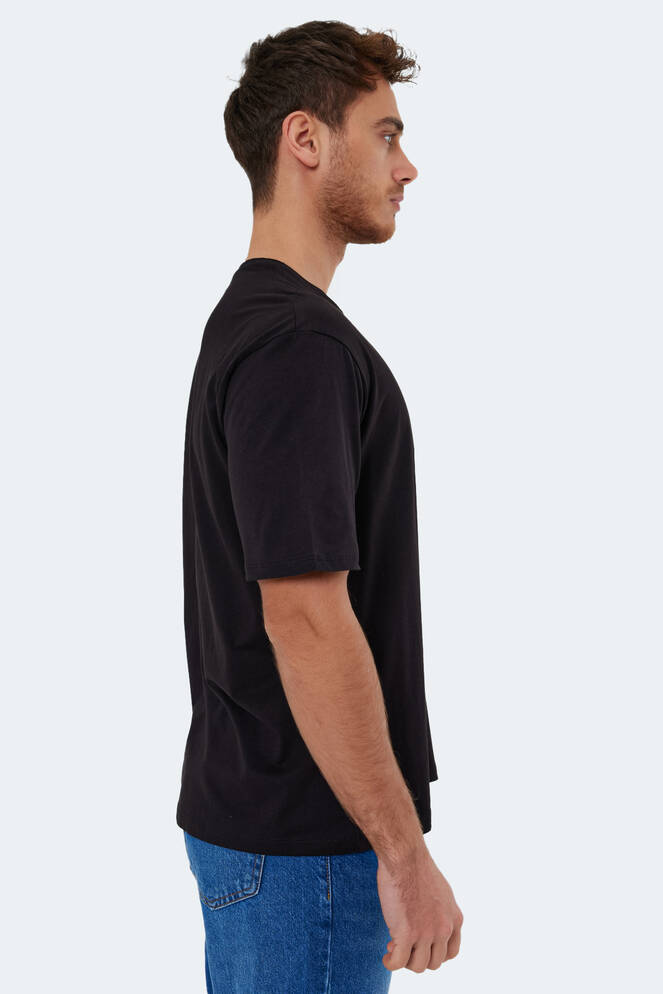 Slazenger KAURI OVER Men's Short Sleeve T-Shirt Black