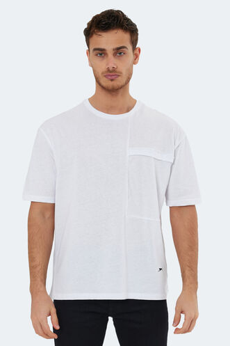 Slazenger KAURI OVER Men's Short Sleeve T-Shirt White - Thumbnail