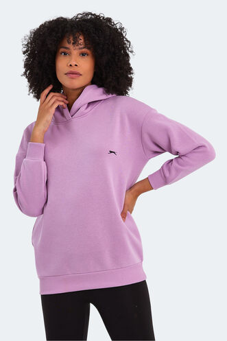 Slazenger KAVEH Kadın Sweatshirt Lila - Thumbnail