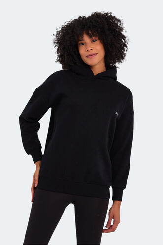 Slazenger KAVEH Women's Sweatshirt Black - Thumbnail