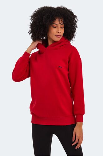 Slazenger KAVEH Women's Sweatshirt Red - Thumbnail