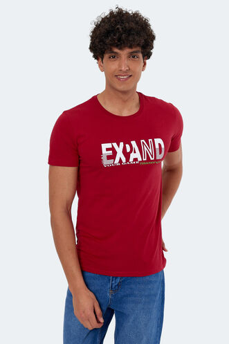 Slazenger KAVITA Men's Short Sleeve T-Shirt Burgundy - Thumbnail