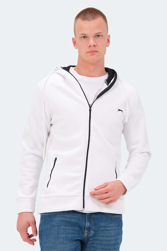 Slazenger - Slazenger KAYIN Erkek Sweatshirt Beyaz