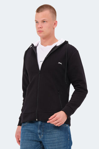 Slazenger KAYIN Men's Sweatshirt Black - Thumbnail