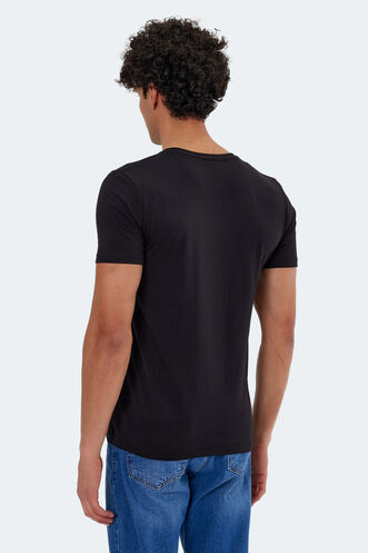 Slazenger KAYLEY Men's Short Sleeve T-Shirt Black - Thumbnail