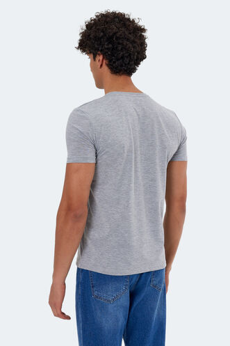 Slazenger KAYLEY Men's Short Sleeve T-Shirt Gray - Thumbnail