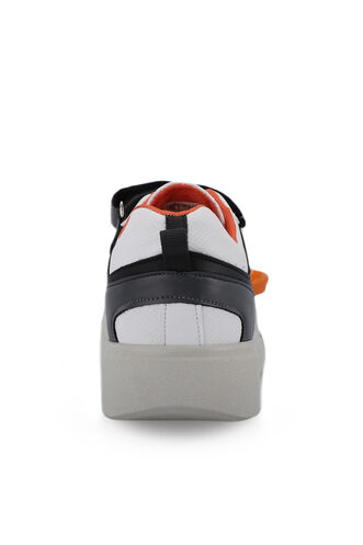 Slazenger KAZUE Sneaker Boys' Shoes White - Orange - Thumbnail