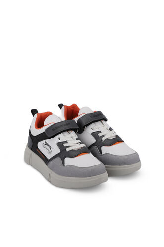 Slazenger KAZUE Sneaker Boys' Shoes White - Orange - Thumbnail