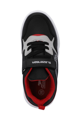 Slazenger KAZUE Sneaker Unisex Children's Shoes Black - Red - Thumbnail