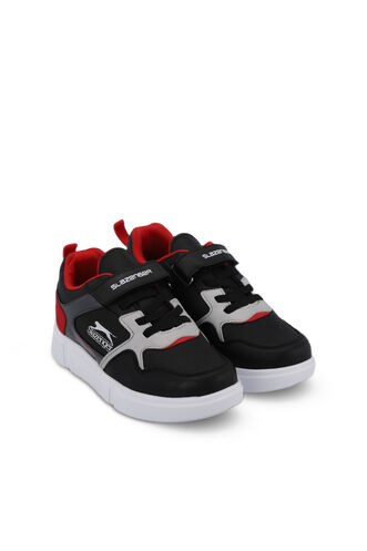 Slazenger KAZUE Sneaker Unisex Children's Shoes Black - Red - Thumbnail