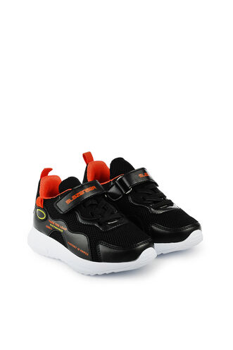 Slazenger KEALA Sneaker Boys Shoes Black - Orange - Thumbnail