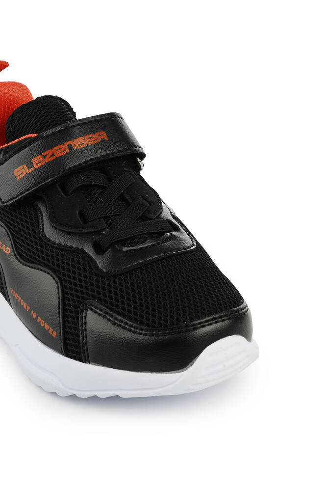 Slazenger KEALA Sneaker Boys Shoes Black - Orange