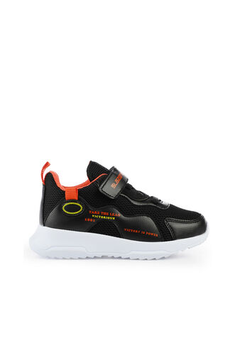 Slazenger KEALA Sneaker Boys Shoes Black - Orange - Thumbnail