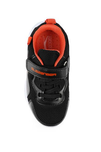 Slazenger KEALA Sneaker Boys Shoes Black - Orange - Thumbnail