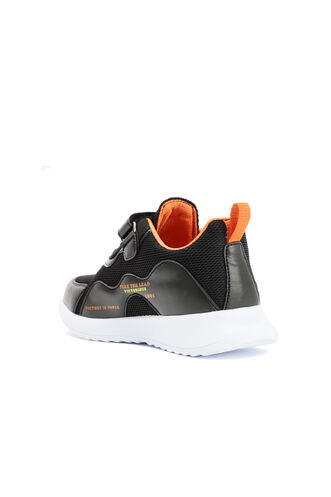 Slazenger KEALA Sneaker Boys Shoes Black - Orange - Thumbnail