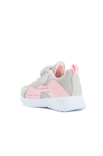 Slazenger KEALA Sneaker Girls' Kids Shoes Gray - Pink - Thumbnail