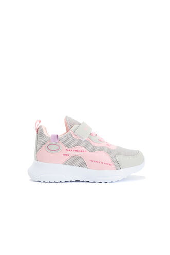 Slazenger KEALA Sneaker Girls' Kids Shoes Gray - Pink - Thumbnail