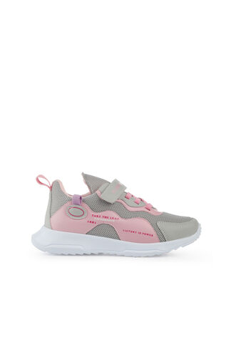 Slazenger KEALA Sneaker Girls' Kids Shoes Gray - Pink - Thumbnail