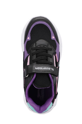 Slazenger KEKOA Sneaker Girl Child Shoes Black - Purple - Thumbnail