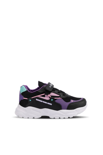 Slazenger KEKOA Sneaker Girl Child Shoes Black - Purple - Thumbnail